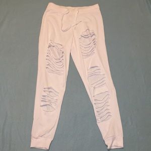 *NEVER WORN* yezzy inspired white joggers / sweats